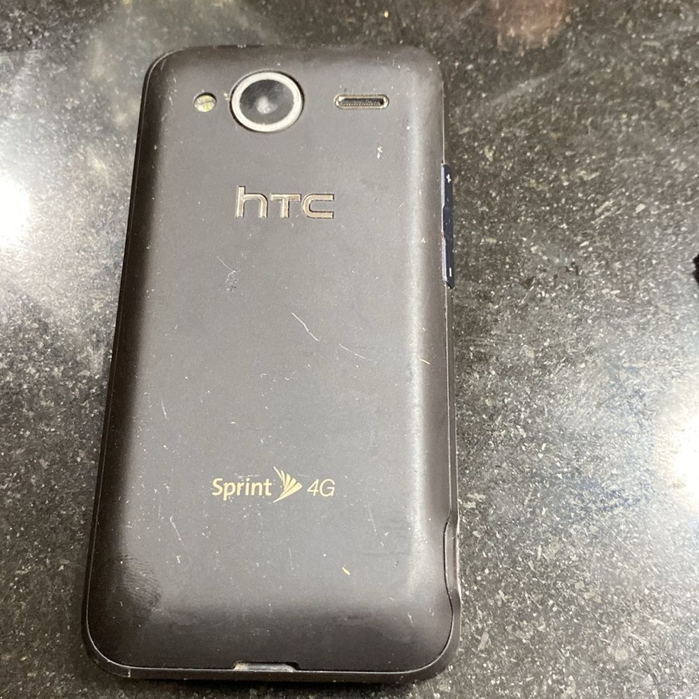 sprint, slide cell phone with hidden keyboard purple htc - Picture 3 of 3
